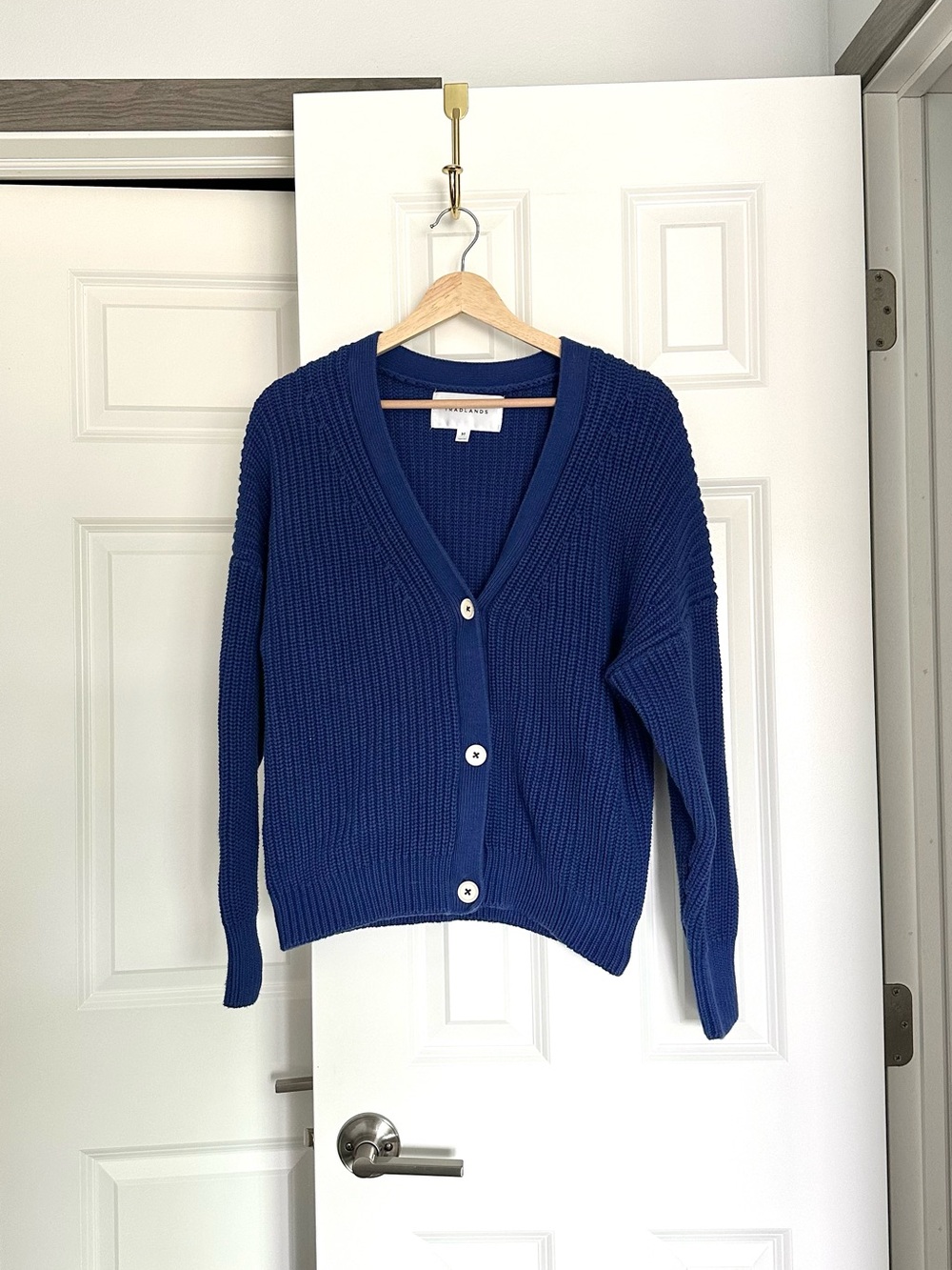 Tradlands Medium Cotton Shelter Cardigan Blue